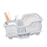 Dish Drying Rack with Drainboard Large Capacity Dish Drainer with Utensil Holder for Kitchen