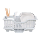 Dish Drying Rack with Drainboard Large Capacity Dish Drainer with Utensil Holder for Kitchen