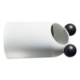 Trash Can Slanted Lidless Plastic Large Capacity Creative Garbage Container for Office Kitchen Bathroom