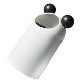 Trash Can Slanted Lidless Plastic Large Capacity Creative Garbage Container for Office Kitchen Bathroom