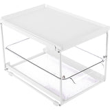 Kitchen Cabinet Organizer Carbon Steel Multifunctional Layered Spice Rack Under Sink Organizer Kitchen Supplies