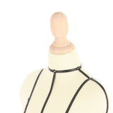 Miniature Dress Form with Stand Wood Base Sewing Mannequin Body Clothing Display Model for Dressmaking and Teaching 1/3 Size