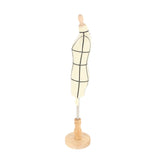 Miniature Dress Form with Stand Wood Base Sewing Mannequin Body Clothing Display Model for Dressmaking and Teaching 1/3 Size
