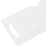 100 Packs Wax Melt Clamshell Molds Containers Clear Empty Plastic Tray for Valentine Day Wickless Tarts Candle Making Heart Shaped