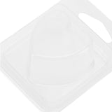 100 Packs Wax Melt Clamshell Molds Containers Clear Empty Plastic Tray for Valentine Day Wickless Tarts Candle Making Heart Shaped