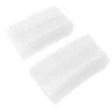 100 Packs Wax Melt Clamshell Molds Containers Clear Empty Plastic Tray for Valentine Day Wickless Tarts Candle Making Heart Shaped