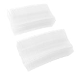 100 Packs Wax Melt Clamshell Molds Containers Clear Empty Plastic Tray for Valentine Day Wickless Tarts Candle Making Heart Shaped