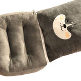 Integrated Lumbar Support Seat Cushion Super Soft High Comfort Lumbar Pillow Cushion Back Support Seat Cushion Grey