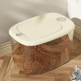 Rice Container Airtight Press Lid PP Large Capacity Rice Storage Bin for Home Use