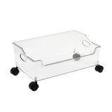 Book Organizer with Wheels Portable Rolling Book Box Standing Magazine Storage Bookcase Wheeled Arrangement Can In Australia - Darrahopens