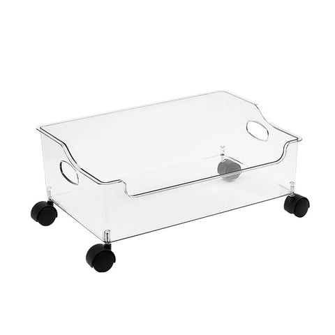 Book Organizer with Wheels Portable Rolling Book Box Standing Magazine Storage Bookcase Wheeled Arrangement Can In Australia - Darrahopens