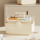 Medicine Storage Box Plastic Multi Layer Portable Aid Kit Container Family Emergency Kit Organizer with Top Handle for Home