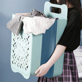 Wall Laundry Basket Collapsible Large Capacity Plastic Wall Mounted Laundry Hamper for Dirty Clothes Toy Towels