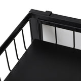Under Sink Organizer Detachable Double Layer Metal Pull Out Cabinet Organizer Slide Out Sink Shelf for Kitchen Bathroom Cabinet