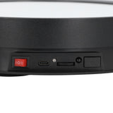 Darrahopens Audio & Video > Photography > Camera Accessories 360 Degree Rotating Display Stand Speed and Direction Adjustable USB Powered 22cm Electric Rotating Turntable with Colorful Light Black In Australia - Darrahopens