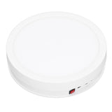 360 Degree Rotating Display Stand Speed and Direction Adjustable USB Powered 22cm Electric Rotating Turntable with Colorful Light White
