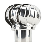 Chimney Cap Stainless Steel Rotating Dustproof Rainwater Proof Animal Proof Chimney Cowl Cap for Home Roof 15cm / 5.9in