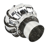 Chimney Cap Stainless Steel Rotating Dustproof Rainwater Proof Animal Proof Chimney Cowl Cap for Home Roof 20cm / 7.9in