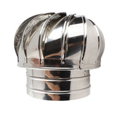 Chimney Cap Stainless Steel Rotating Dustproof Rainwater Proof Animal Proof Chimney Cowl Cap for Home Roof 30cm / 11.8in