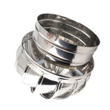 Chimney Cap Stainless Steel Rotating Dustproof Rainwater Proof Animal Proof Chimney Cowl Cap for Home Roof 30cm / 11.8in