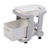 Rolling Utility Cart Multipurpose Large Capacity Drawer Design 2 Tier Mobile Utility Cart for Kitchen Office In Australia - Darrahopens