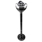Standing Ashtray Iron Creative Self Cleaning Detachable Floor Standing Ash Tray with Lid for Restaurant KTV Bar Hotel Black In Australia - Darrahopens