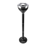 Standing Ashtray Iron Creative Self Cleaning Detachable Floor Standing Ash Tray with Lid for Restaurant KTV Bar Hotel Black