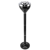 Standing Ashtray Iron Creative Self Cleaning Detachable Floor Standing Ash Tray with Lid for Restaurant KTV Bar Hotel Black