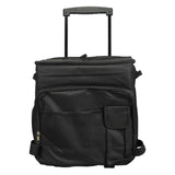 43L Rolling Cooler Bag Professional Waterproof Oxford Cloth Leakproof Insulated Food Storage Bag for Camping Outdoor Picnic Black