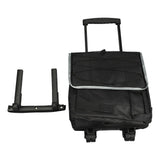 43L Rolling Cooler Bag Professional Waterproof Oxford Cloth Leakproof Insulated Food Storage Bag for Camping Outdoor Picnic Black