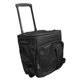 43L Rolling Cooler Bag Professional Waterproof Oxford Cloth Leakproof Insulated Food Storage Bag for Camping Outdoor Picnic Black