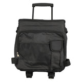 43L Rolling Cooler Bag Professional Waterproof Oxford Cloth Leakproof Insulated Food Storage Bag for Camping Outdoor Picnic Black