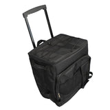 43L Rolling Cooler Bag Professional Waterproof Oxford Cloth Leakproof Insulated Food Storage Bag for Camping Outdoor Picnic Black