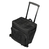 43L Rolling Cooler Bag Professional Waterproof Oxford Cloth Leakproof Insulated Food Storage Bag for Camping Outdoor Picnic Black