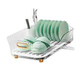 Dish Drying Rack Bowl Plate Storage Dish Drainer Rack with Drainboard for Kitchen Counter and Sink In Australia - Darrahopens