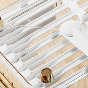 Dish Drying Rack Bowl Plate Storage Dish Drainer Rack with Drainboard for Kitchen Counter and Sink