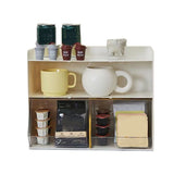 Tea Bag Storage Rack Multiple Tiers Integrated Plastic Tea Bag Storage Organizer for Kitchen