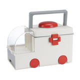 Medicine Storage Box PP AS Ambulance Shaped Portable Aid Kit Container Emergency Medicine Organizer with Handle for Home