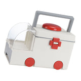 Medicine Storage Box PP AS Ambulance Shaped Portable Aid Kit Container Emergency Medicine Organizer with Handle for Home
