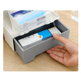 Medicine Storage Box PP AS Ambulance Shaped Portable Aid Kit Container Emergency Medicine Organizer with Handle for Home