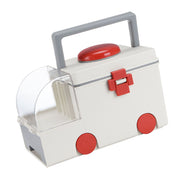 Medicine Storage Box PP AS Ambulance Shaped Portable Aid Kit Container Emergency Medicine Organizer with Handle for Home