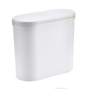 Narrow Garbage Can Space Saving Stylish Plastic Slim Waste Bin with Press Open Lid for Kitchen Bathroom Living Room In Australia - Darrahopens