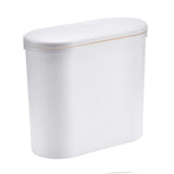 Narrow Garbage Can Space Saving Stylish Plastic Slim Waste Bin with Press Open Lid for Kitchen Bathroom Living Room In Australia - Darrahopens