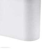 Narrow Garbage Can Space Saving Stylish Plastic Slim Waste Bin with Press Open Lid for Kitchen Bathroom Living Room