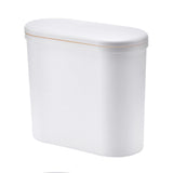 Narrow Garbage Can Space Saving Stylish Plastic Slim Waste Bin with Press Open Lid for Kitchen Bathroom Living Room