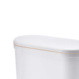 Narrow Garbage Can Space Saving Stylish Plastic Slim Waste Bin with Press Open Lid for Kitchen Bathroom Living Room