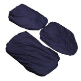 Sofa Cover Prevent Slip Wearable Universal Plain Color Full Wrap Stretch Couch Protector for Home Blue