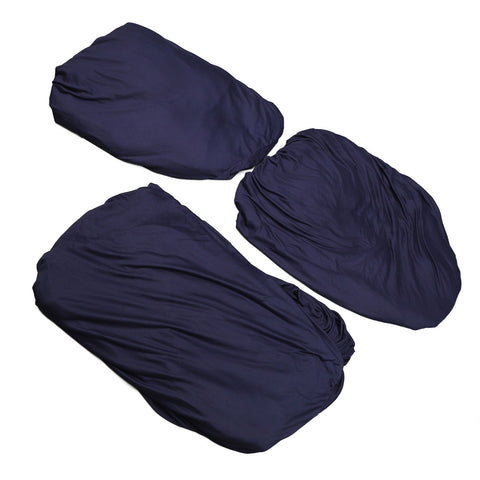 Sofa Cover Prevent Slip Wearable Universal Plain Color Full Wrap Stretch Couch Protector for Home Blue