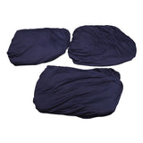 Sofa Cover Prevent Slip Wearable Universal Plain Color Full Wrap Stretch Couch Protector for Home Blue
