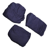 Sofa Cover Prevent Slip Wearable Universal Plain Color Full Wrap Stretch Couch Protector for Home Blue